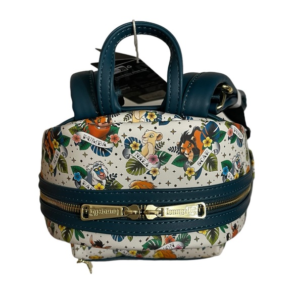 NEW Loungefly Exclusive Disney Lion King Tattoo Mini Backpack NEW WITH TAGS - Picture 3 of 16